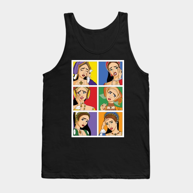 Pop Tudor Wives Tank Top by Joyia M